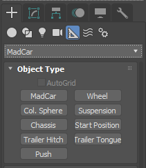  MadCar object types