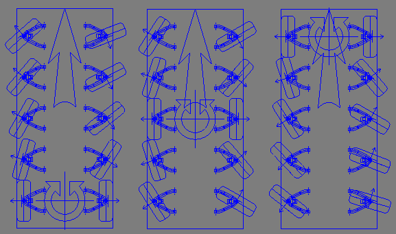  Steering wheels rotation parameters