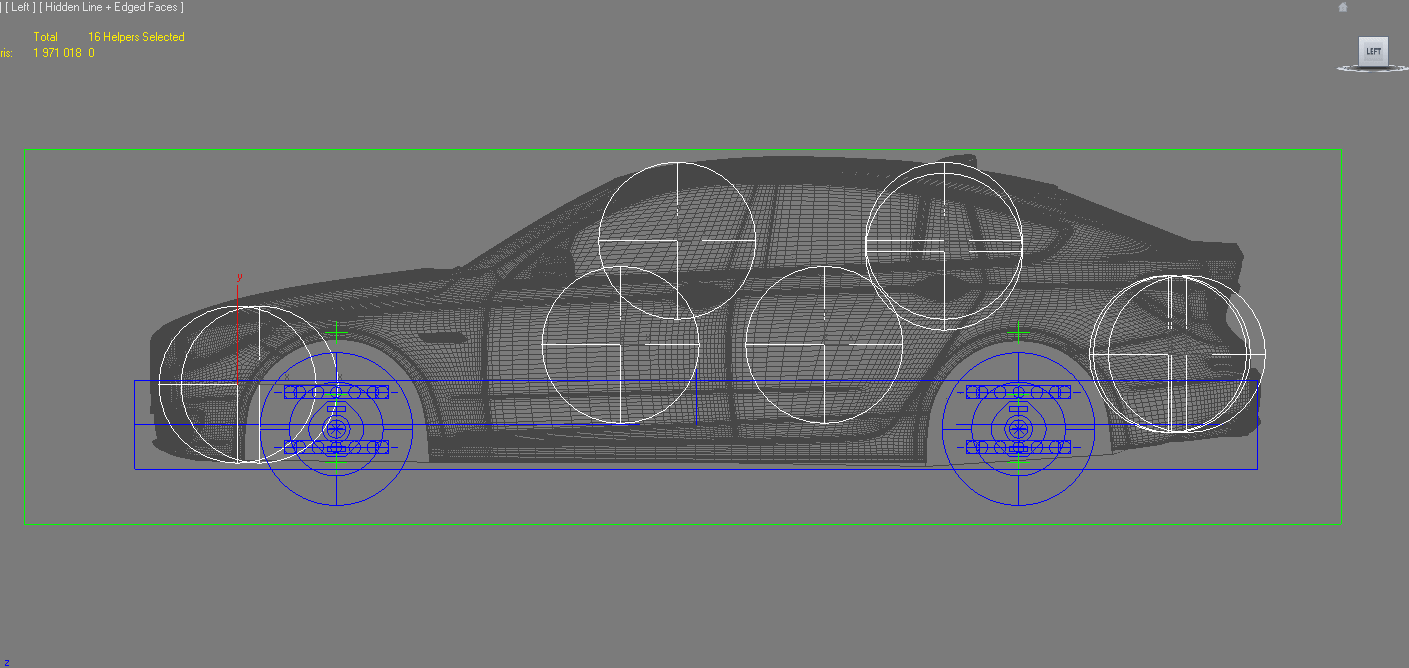  collision spheres wireframe