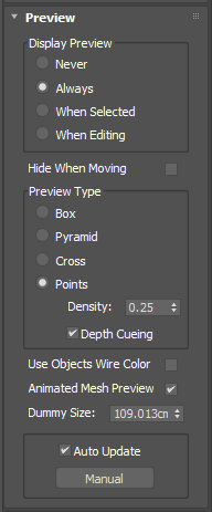  Preview settings