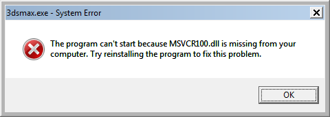  MultiScatter MSVCR100.dll missing error